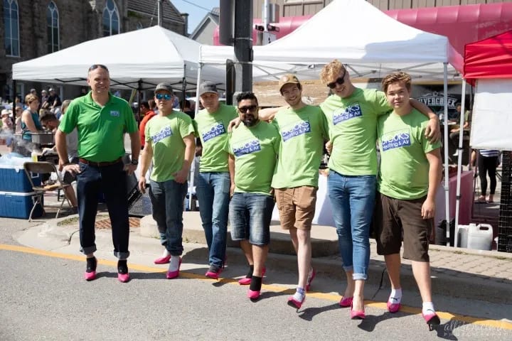 Brooks Heating & Air team members at the Hope in High Heels charity walk